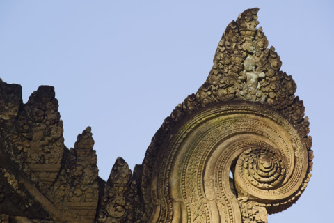 Ancient Temple Angkor Wat Banteay Srei Cambodia Khmer. Date : 2006