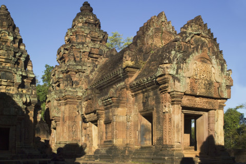 Ancient Temple Angkor Wat Banteay Srei Cambodia Khmer. Date : 2006