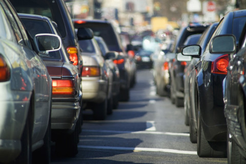 Bumper to bumper traffic. Date : 2006