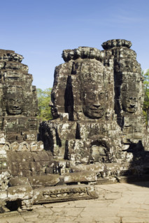 Ancient Temple Angkor Thom Angkor Wat Bayon Cambodia. Date : 2006