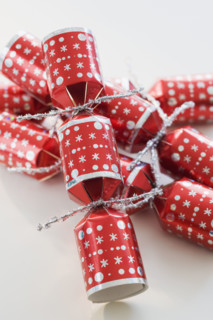 Close up of Christmas decorations.