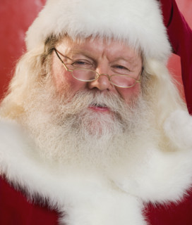 Portrait of Santa Claus.
