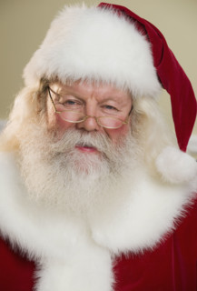 Portrait of Santa Claus.