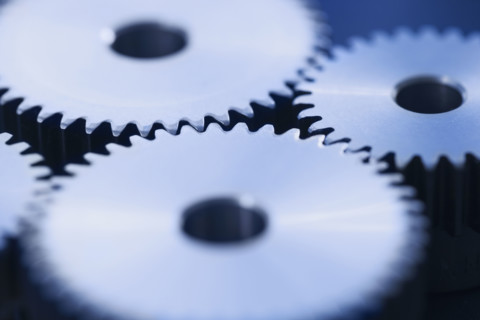 Close up of cog wheels.
