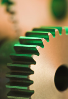 Close up of cog wheels.
