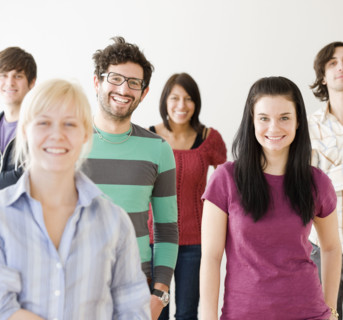 Portrait of group of friends. Date : 2008