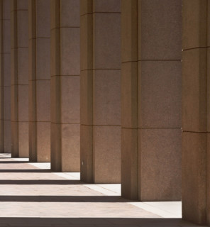 Row of columns and shadows. Date : 2008