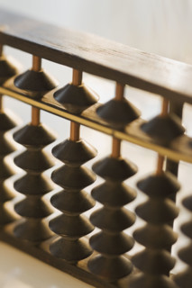 Close up of abacus.