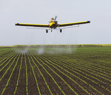 crop-duster plain over field. Date : 2008