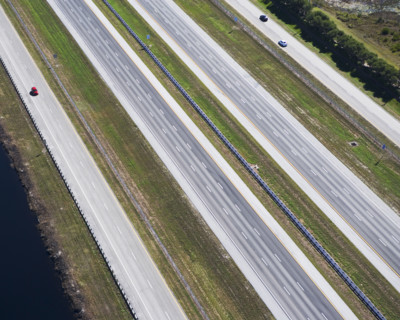 aerial view of roadway,highway. Date : 2008