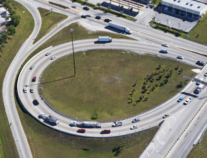 aerial view of roadway,highway. Date : 2008