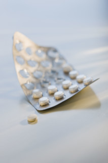 Blister pack of pills.