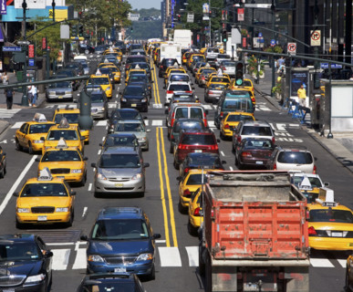 Traffic jam in city. Date : 2008