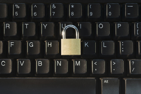 Lock on computer keyboard. Date : 2008