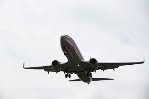 Low angle view of airplane. Date : 2008