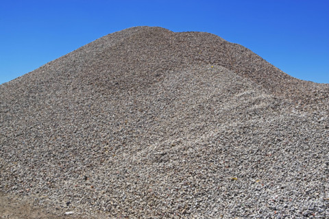 Pile of gravel. Date : 2008