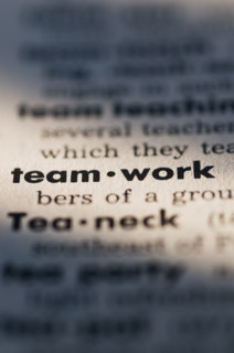 Close up of teamwork definition. Date : 2008