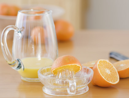 Fresh squeezed orange juice. Date : 2008