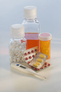 Assortment of medicines.