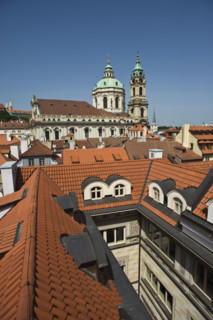 City rooftops.