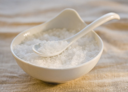 Close up of spa salts.