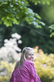 Girl walking in park. Date : 2008