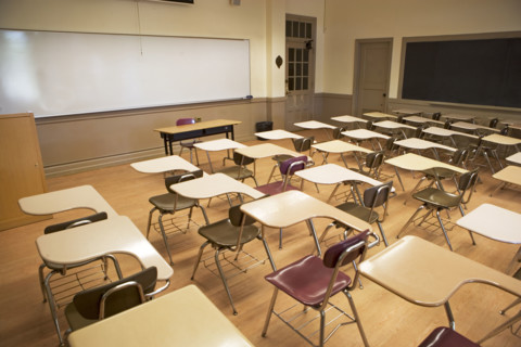 Empty classroom. Date: 2008
