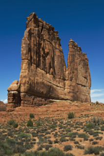 Courthouse Towers of Arches National Park, Utah.