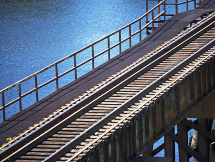 Railroad bridge. Date: 2008