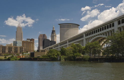 View of Cleveland, Ohio.
