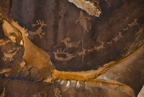 “Santa’s Sleigh” petroglyph, Utah.