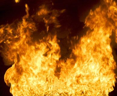 Close up of flame. Date : 2008