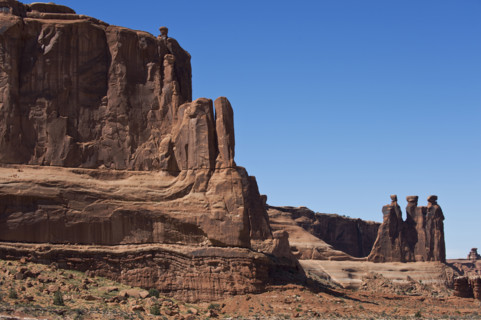 Three Gossips of Arches National Park, Utah.
