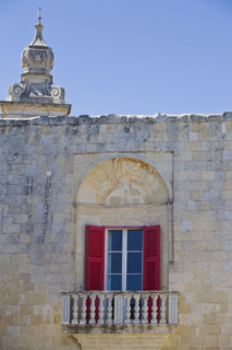 Window of old building, Mdina, Malta.