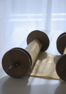 Torah scroll.