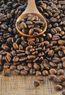 Coffee beans.