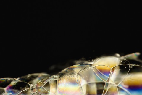 Close up of soap bubble. Photographe : Joe Clark