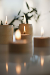Candles in spa.