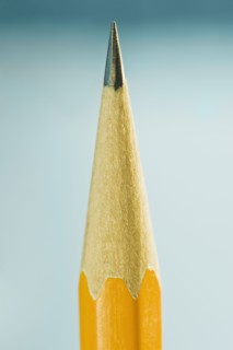 Close up of pencil tip. Photographe : Daniel Grill