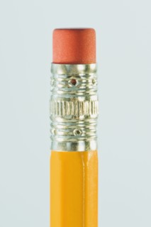 Close up of pencil eraser. Photographe : Daniel Grill