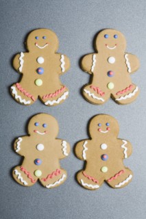 Gingerbread man cookies. Photographe : Kristin Lee