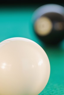 Close up of pool balls. Photographe : Christopher Grill