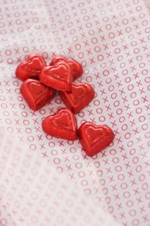 Valentine’s Day chocolates. Photographe : Daniel Grill