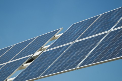 Low angle view of solar panel. Photographe : Daniel Grill