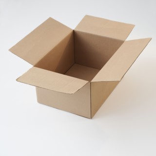 Cardboard box.