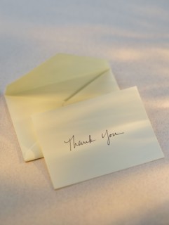 Thank you card.
