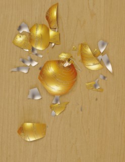 Broken Christmas ornament.