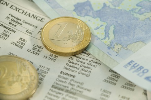 Euros and exchange rates.