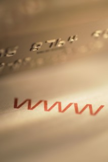 Credit card and world wide web acronym.