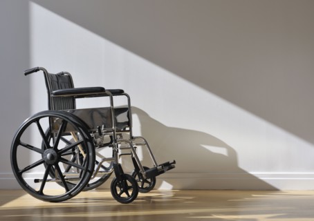 Wheelchair.